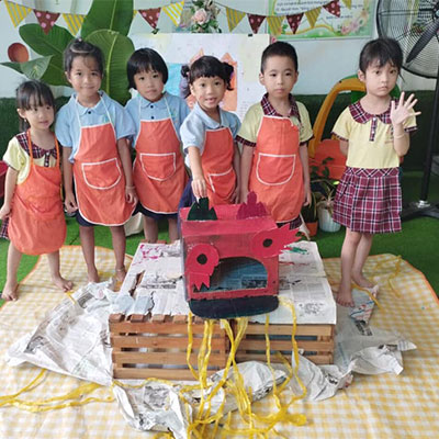 Thực Hành Làm Đầu Lân  Sáng Tạo